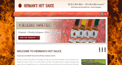 Desktop Screenshot of hermanshotsauce.com