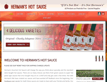Tablet Screenshot of hermanshotsauce.com